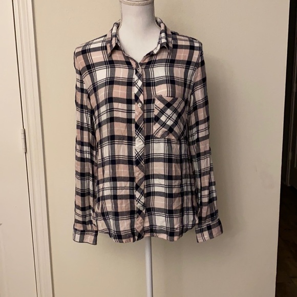 Kenneth Cole Reaction plaid shirt button down - Picture 1 of 5
